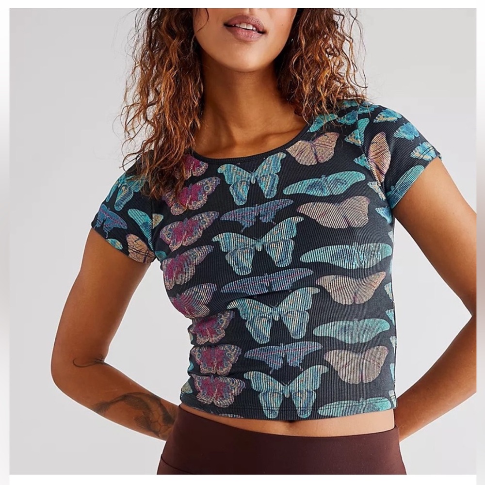 DAYDREAMER Free People Butterfly Top
